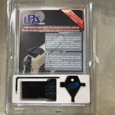 LPA Sights TRT54FU code FO Bomar Cut Adj. Rear Sight