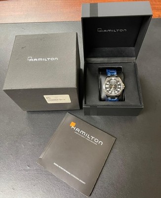 New Hamilton Khaki Aviation AUTO 42MM SS Black Dial Men's Watch H64615135
