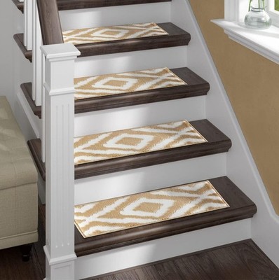 The Sofia Rugs Stair Treads for Wooden Steps Indoor 13 Pcs Set 28x9 Modern