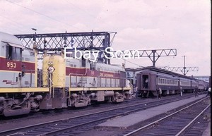 Original 35mm Kodachrome Slide Erie Lackawanna Railroad Train 910 1966