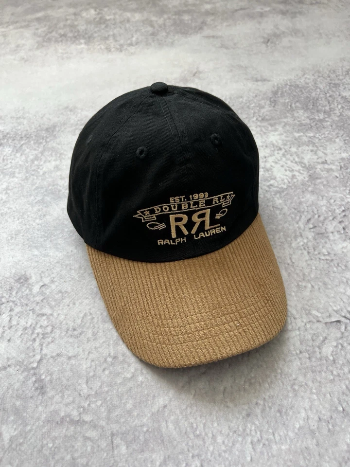 De colección RRL Ralph Lauren Doble RL Gorra Pana Ala Sombrero Foto 3 de 4
