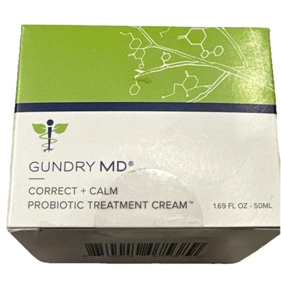 Gundry MD Correct + Calm Probiotic Treatment Cream 1.69 Fl Oz. 50 ML New Sealed