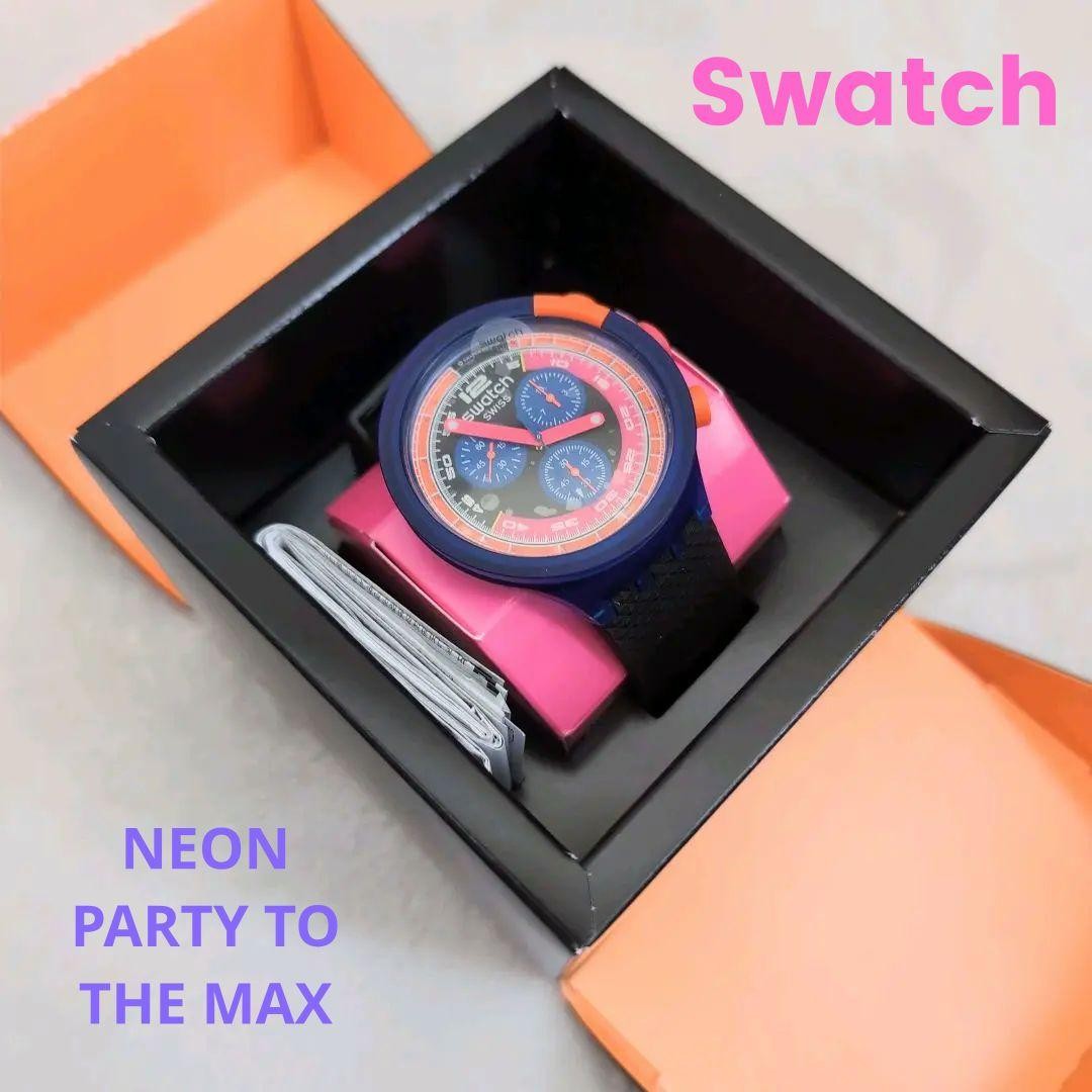 【新品同様】Swatch スウォッチ NEON PARTY TO THE MAX Swatch Neon Party To The Max | eBay