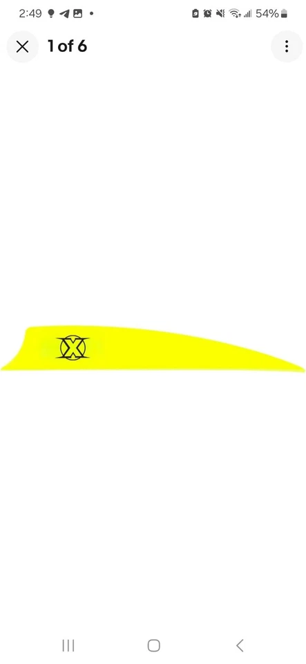 Bohning X Vane, 3.5" Hunting, 3D, Crossbow Shield Cut, Neon Yellow  - Image 2 of 3