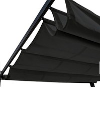 ALEKO Retractable Pergola Canopy Replacement Cover For 13'X10' Blk Fabric New