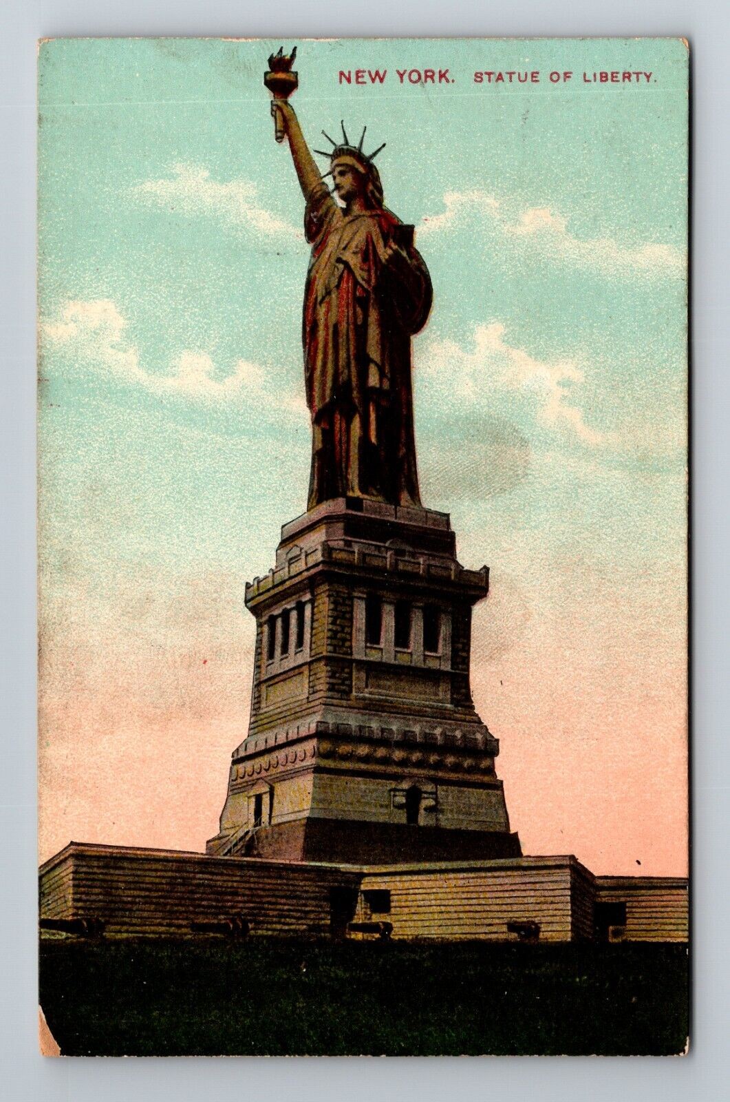 Vintage NYC Statue of Liberty Souvenir Postcard New York