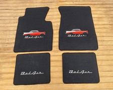 Fit For Chevrolet Bel Air Floor Mat Mats Carpet Black 4 Pcs 1955-1957 Embroidory Fit For Chevrolet Bel Air Floor Mat Mats Carpet Black 4 Pcs 1955-1957 Embroidory