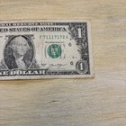 FANCY SERIAL NUMBER 1 DOLLAR BILL,  TRINARY NOTE, F 71117172 G 2013 — photo 2