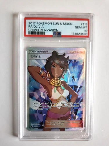 Olivia Pokemon Crimson Invasion 111/111 - PSA 10 Gem Mint