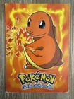 Charmander E4 of 12 - 1999 Topps Movie Animation - Blue Logo - Pokemon Card DMG