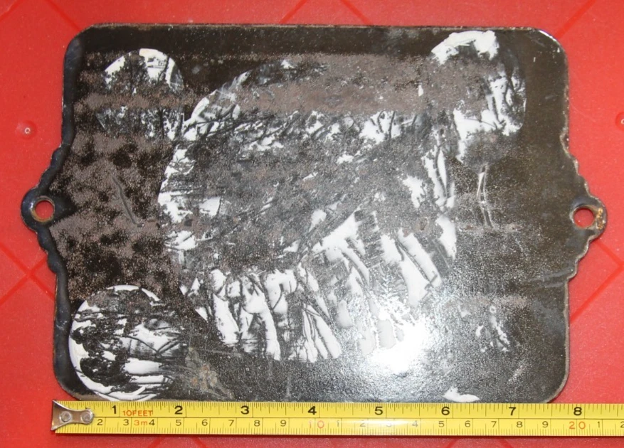 Casa Vintage Francés Esmalte Número 6/9 Grande 23cm x15cm Foto 2 de 2