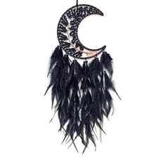 Black Moon Dream Catcher Wall Decor Crystal Tree of Life Dream Catchers Handm...