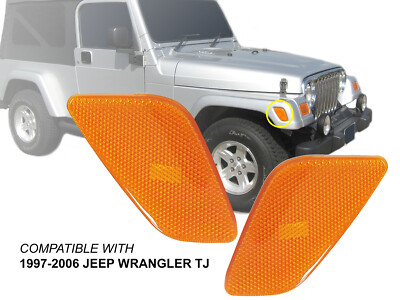 AUTOONE Upgraded LED Front Turn Signal Side Marker Lights Compatible With 1997-2006 AUTOONE Upgraded LED Front Turn Signal Side Marker Lights Compatible With 1997-2006