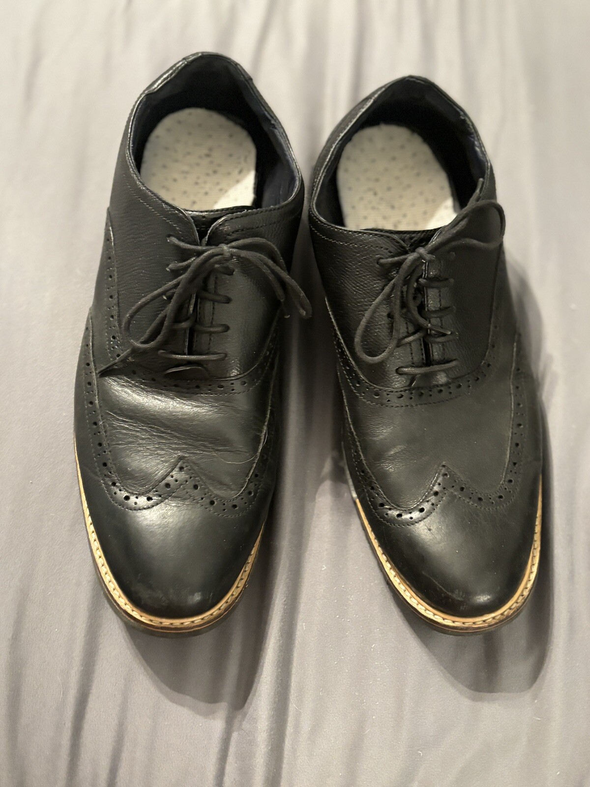 SAOLA Cole Haan Uomo OriginalGrand Wingtip Oxford Nero Stile C11233