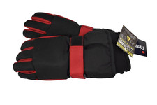 Thinsuate Youth Boys Thinsulate 3M Black Red Winter Gloves New S/M