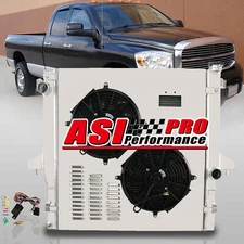 For 2003-2009 Dodge Ram 2500 Ram 3500 5.9L&6.7L Cummins 3Row Radiator Shroud fan