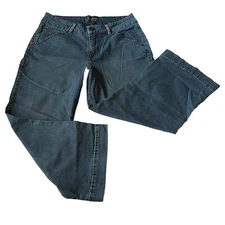 Jag Jeans Women's Stretch Cropped Medium Wash Blue Denim Jeans Size 8