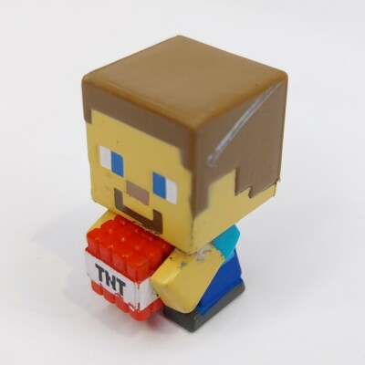 Minecraft Mini-Figures Stone Series 2 1'' Steve Holding TNT Mini Figure Mojang