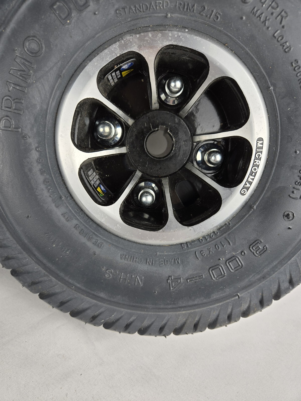 Set of 2 Drive Wheels for the Pride Jazzy J6 Power Wheelchair (Nice