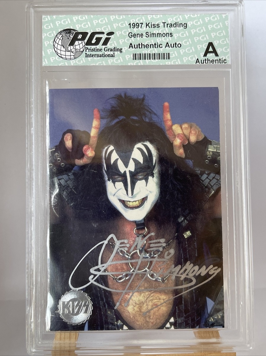 1997 Kiss Trading Card Gene Simmons Auto The Demon Authenticated