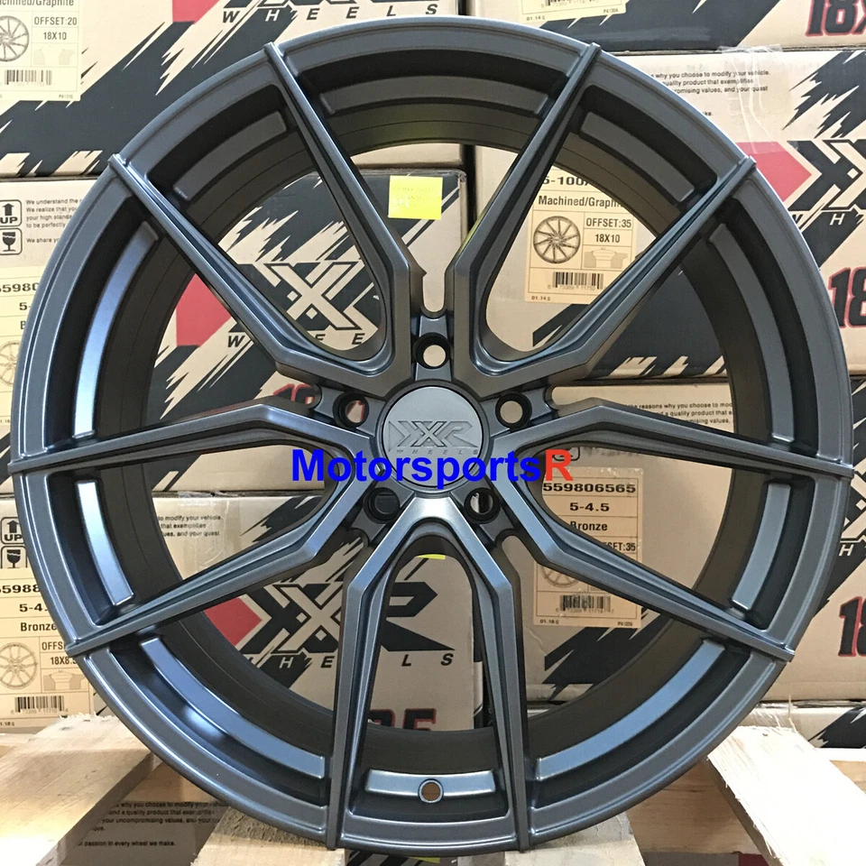 XXR 559 19 +40 Flat Gray Staggered Wheels Rims 5x114.3 Fit Hyundai Genesis Coupe Foto 2 de 4