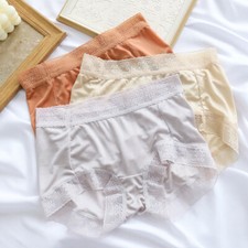3 pack 100 Pure Silk Women Briefs Middle Rise Underwear Lingerie Panties TG227