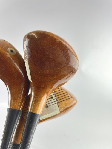 Golden Ram Oil Hardened Persimmon Fairway Wood Set 1,3&4 Firm Steel /10650 - Picture 9 of 24