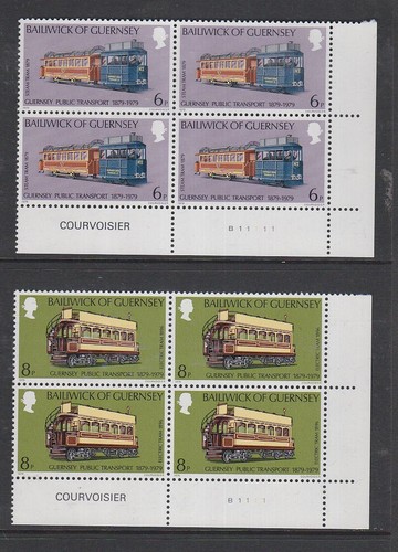 Guernsey 1979 Mint MNH Blocks Public Transport Vintage Classic Buses Trams Steam - Picture 2 of 3