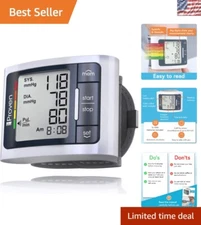 FSA HSA Eligible iProven Blood Pressure Wrist Monitor with 60 Memory Readings