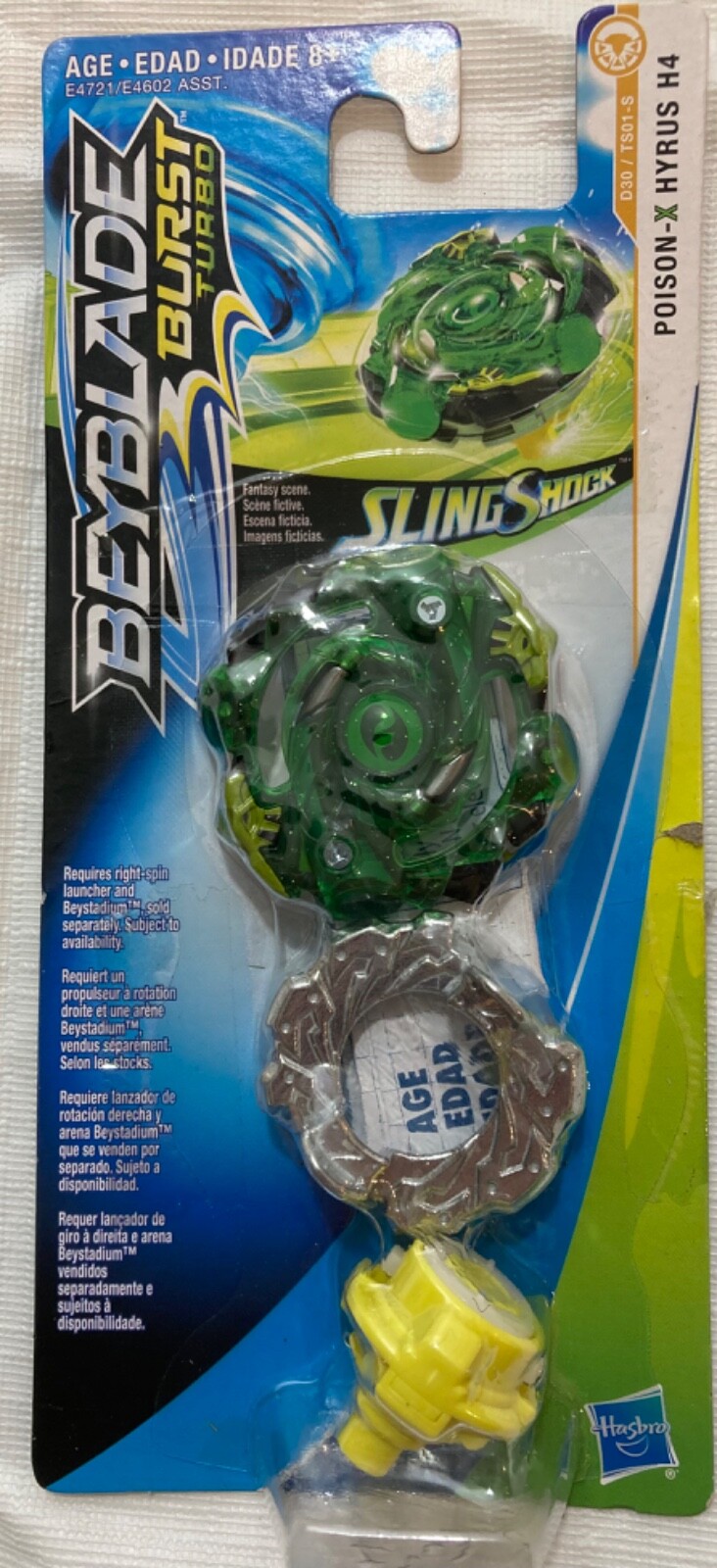 Beyblade Burst Turbo Slingshock - Pião Poison-X Hyrus H4 - Beyblade