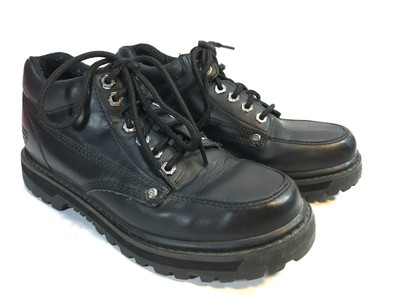 old school hiking boots