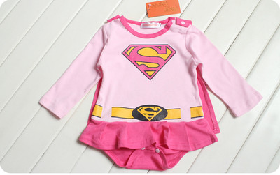 Baby Kleinkind Kostüm Super Mädchen Party Kostüme Pullover Baumwolle Größe 3-24 Monate