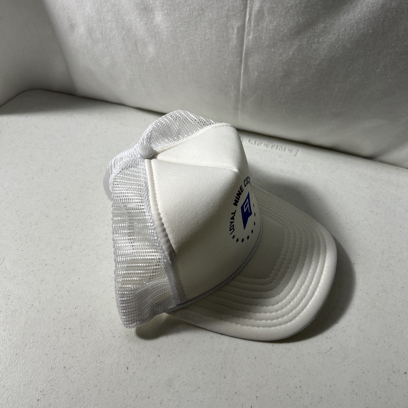 Loyal Nine Cocktails Adjustable Strap Mesh-Back White Hat