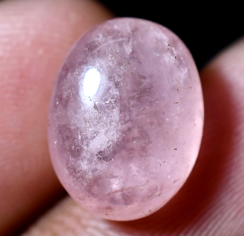 Pierre Morganite Brute Du Brésil - 1,06 Ct Ovale Rose - Clarté VS1 - Sans Emballage