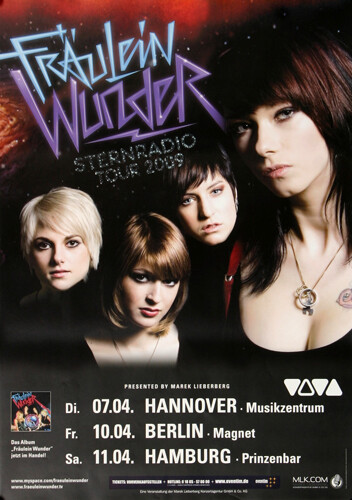 FräUlein Wunder - Sternradio, Tour 2009 | Konzertplakat | Poster-image