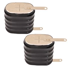 Exell 5/V150H 6V 150mAh NiMH Button Cell Battery with Tabs