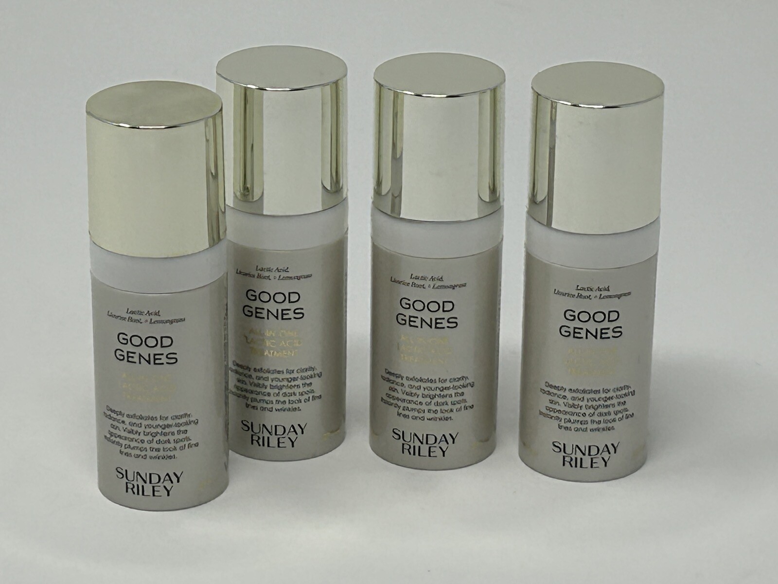4x SUNDAY RILEY Good Genes All in One Lactic Acid Treatment .27oz New