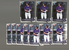 (10) 2022 Bowman Chrome + Base Colorado Rockies Robby Martin Jr. 1st Bowman