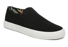 Vionic Groove Slip On Black Casual Canvas Comfort Shoe Womens 9 New