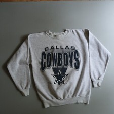 Vintage Dallas Cowboys Sweatshirt 90s Football 1990s Logo NFL Measures Large