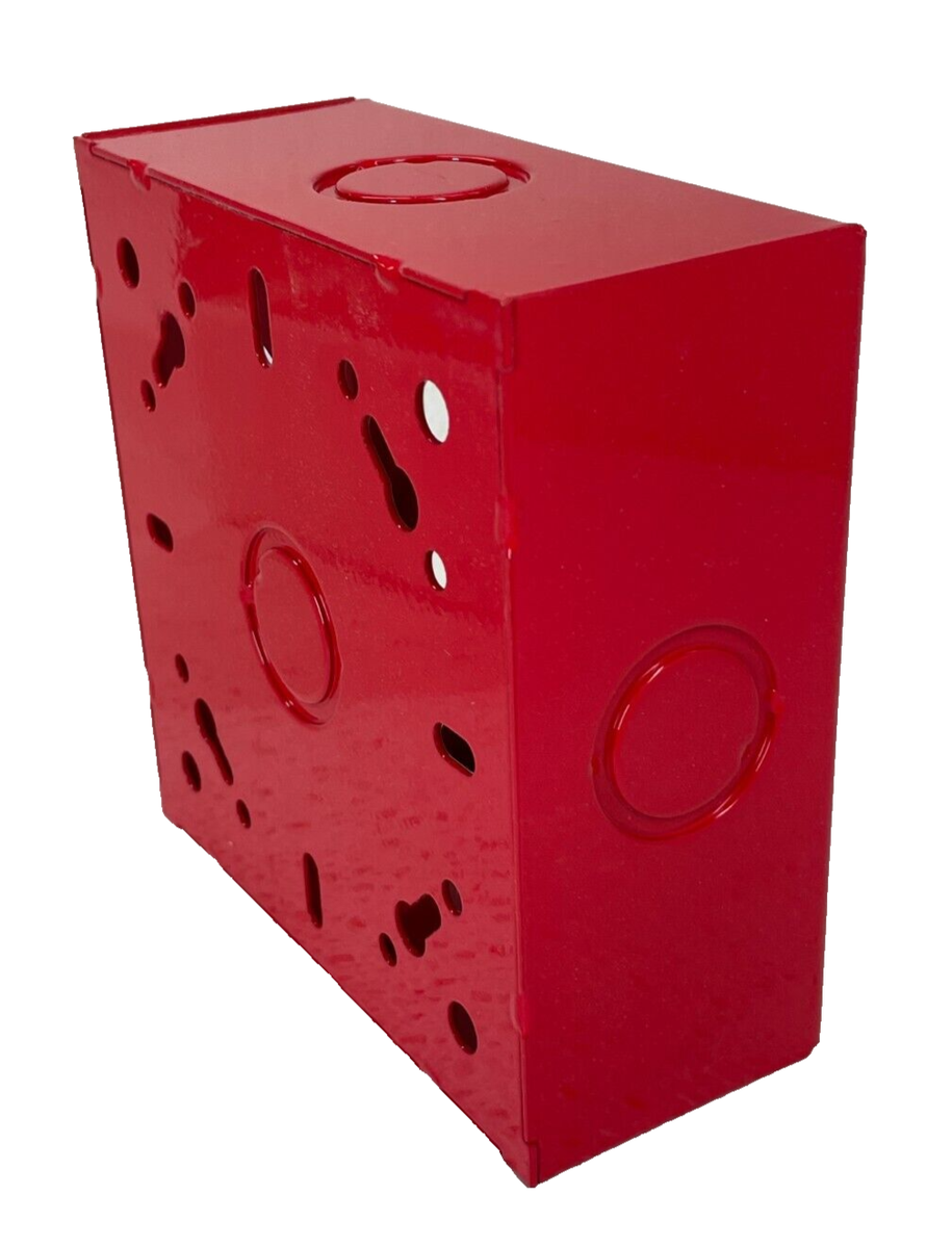 KIDDE 06-236881-001 Back Box, Red, 4 5/8