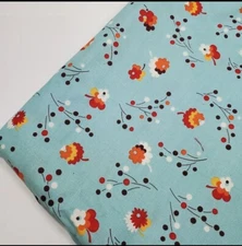 Denyse Schmidt Fabric Flea Market Fancy Floral Blue Sew Quilt OOP FAT QUARTER