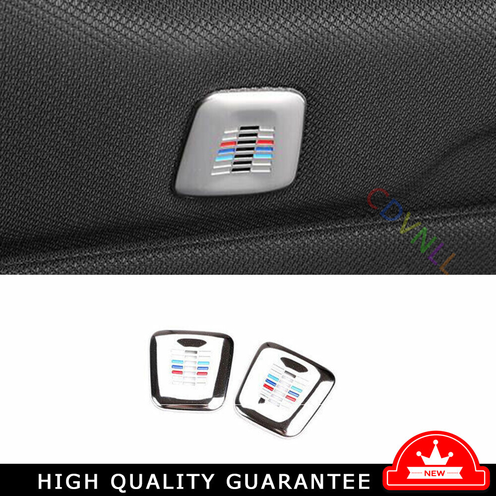 Car Roof Speaker Ring Trim Decoration For BMW 5 Series 2018-2022 Titanium Silver