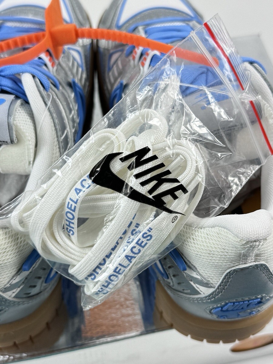 Nike Air Rubber Dunk X Off-White UNC Sneakers Size: UK8 Nike Air Rubber Dunk X Off-White UNC Sneakers Size: UK8