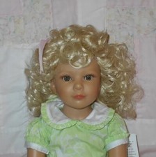 Bell MELANIE Doll Wig Size 9/10 PALE BLONDE Full Head Loose Curls NWT