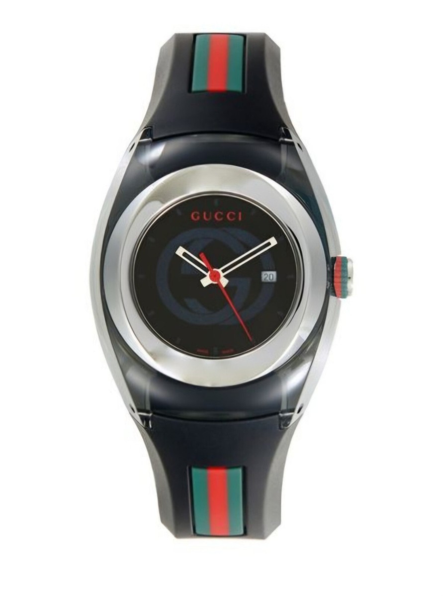 GUCCI SYNC シンク 36mm腕時計 ブラック Gucci Sync 36mm Quartz Rubber Band Watch NWT | eBay