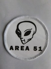 Listing image for 3" Area 51 UFO Alien X Files Conspiracy Sublimation Iron Or Sew On Patch Badge