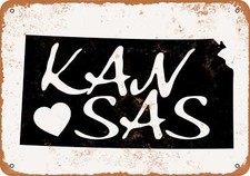 METAL SIGN - Kansas State 5 -- Vintage Look