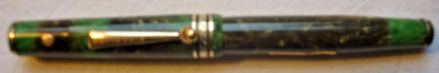 WAHL EVERSHARP FÜLLFEDERHALTER marmoriert vor 1960 14 Karat GOLDFEDER SEMIFLEX