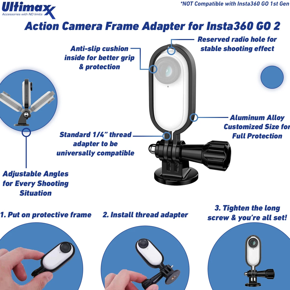 Insta360 GO 2 Miniature Action Camera + Frame Holder + Tripod +